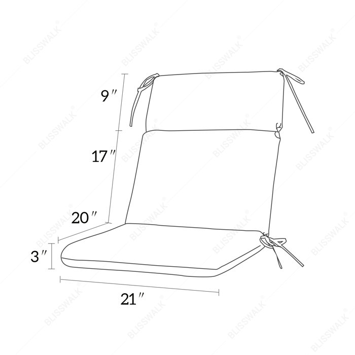 Winston Porter Outdoor 3'' Rocking Chair Cushion Wayfair